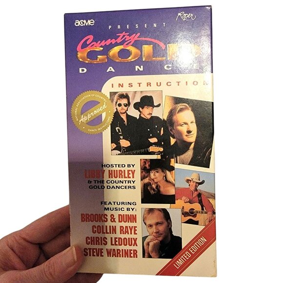 Country Gold Dance Instruction vol 1 2 VHS Movie Tape Lot Line Dancing Western - Picture 3 of 13